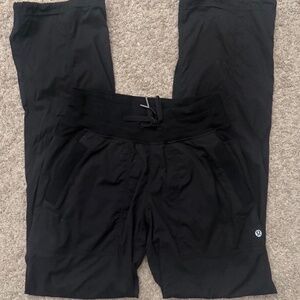 Lululemon black studio dance pants
